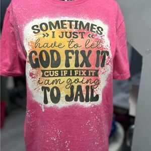 Pink Bleached T-Shirt